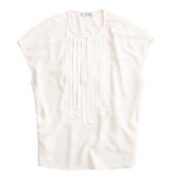 J. CREW Grosgrain Ribbon Trimmed Top - Picture 2 of 8